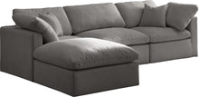 Load image into Gallery viewer, Plush Grey Velvet Standard Cloud Modular Sectional