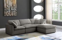 Load image into Gallery viewer, Plush Grey Velvet Standard Cloud Modular Sectional
