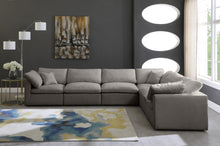 Load image into Gallery viewer, Plush Grey Velvet Standard Cloud Modular Sectional