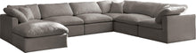 Load image into Gallery viewer, Plush Grey Velvet Standard Cloud Modular Sectional