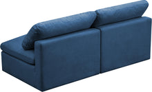 Load image into Gallery viewer, Plush Navy Velvet Standard Cloud Modular Sofa