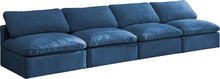 Load image into Gallery viewer, Plush Navy Velvet Standard Cloud Modular Sofa