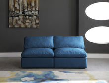Load image into Gallery viewer, Plush Navy Velvet Standard Cloud Modular Sofa