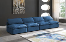 Load image into Gallery viewer, Plush Navy Velvet Standard Cloud Modular Sofa