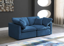Load image into Gallery viewer, Plush Navy Velvet Standard Cloud Modular Sofa