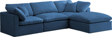 Load image into Gallery viewer, Plush Navy Velvet Standard Cloud Modular Sectional