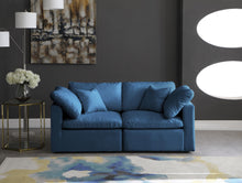 Load image into Gallery viewer, Plush Navy Velvet Standard Cloud Modular Sofa