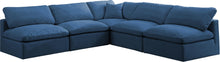 Load image into Gallery viewer, Plush Navy Velvet Standard Cloud Modular Sectional