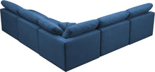 Load image into Gallery viewer, Plush Navy Velvet Standard Cloud Modular Sectional