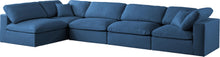 Load image into Gallery viewer, Plush Navy Velvet Standard Cloud Modular Sectional