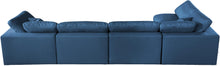 Load image into Gallery viewer, Plush Navy Velvet Standard Cloud Modular Sectional