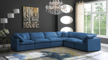 Load image into Gallery viewer, Plush Navy Velvet Standard Cloud Modular Sectional