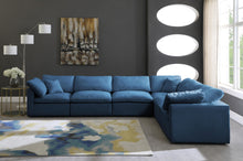 Load image into Gallery viewer, Plush Navy Velvet Standard Cloud Modular Sectional
