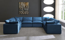 Load image into Gallery viewer, Plush Navy Velvet Standard Cloud Modular Sectional