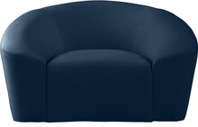 Load image into Gallery viewer, Riley Navy Velvet Chair