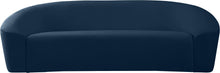Load image into Gallery viewer, Riley Navy Velvet Sofa