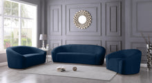 Load image into Gallery viewer, Riley Navy Velvet Loveseat