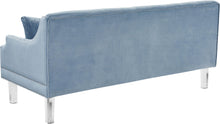 Load image into Gallery viewer, Roxy Sky Blue Velvet Sofa