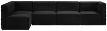 Load image into Gallery viewer, Quincy Black Velvet Modular Sectional