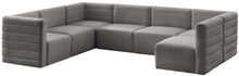 Load image into Gallery viewer, Quincy Grey Velvet Modular Sectional