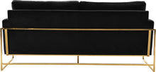 Load image into Gallery viewer, Mila Black Velvet Sofa