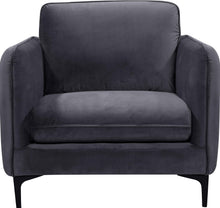 Load image into Gallery viewer, Poppy Grey Velvet Chair