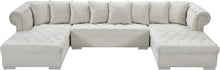 Load image into Gallery viewer, Presley Cream Velvet 3pc. Sectional