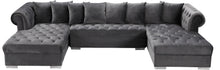 Load image into Gallery viewer, Presley Grey Velvet 3pc. Sectional