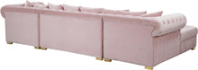 Load image into Gallery viewer, Presley Pink Velvet 3pc. Sectional