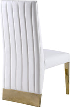 Load image into Gallery viewer, Porsha White Faux Leather Dining Chair