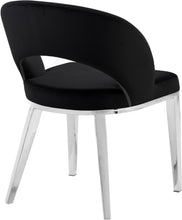 Load image into Gallery viewer, Roberto Black Velvet Dining Chair