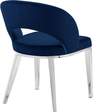 Load image into Gallery viewer, Roberto Navy Velvet Dining Chair