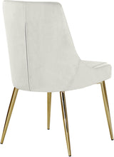 Load image into Gallery viewer, Karina Cream Velvet Dining Chair