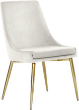 Load image into Gallery viewer, Karina Cream Velvet Dining Chair