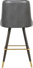 Load image into Gallery viewer, Portnoy Grey Faux Leather Counter/Bar Stool