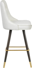 Load image into Gallery viewer, Portnoy White Faux Leather Counter/Bar Stool
