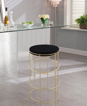 Load image into Gallery viewer, Rebar Black Velvet Counter Stool