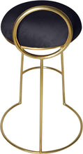 Load image into Gallery viewer, Ring Black Velvet Counter Stool