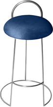 Load image into Gallery viewer, Ring Navy Velvet Counter Stool