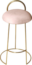 Load image into Gallery viewer, Ring Pink Velvet Counter Stool
