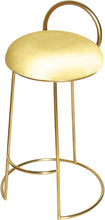 Load image into Gallery viewer, Ring Yellow Velvet Counter Stool
