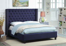 Load image into Gallery viewer, Ashton Navy Linen Full Bed