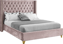 Load image into Gallery viewer, Barolo Pink Velvet Full Bed