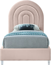 Load image into Gallery viewer, Rainbow Pink Velvet Twin Bed