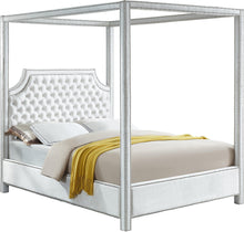 Load image into Gallery viewer, Rowan White Velvet Queen Bed (3 Boxes)