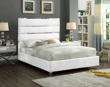 Load image into Gallery viewer, Zuma White Velvet King Bed