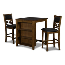 Load image into Gallery viewer, GIA 30" COUNTER TABLE W/2 CHAIRS & STG SHELF-BROWN