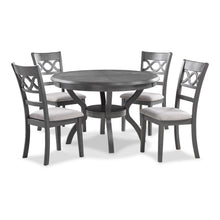 Load image into Gallery viewer, CORI ROUND DINING 5 PC SET-GRAY