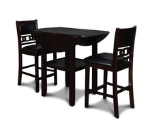 Load image into Gallery viewer, GIA 42" COUNTER DROP LEAF TABLE W/2 CHAIRS-EBONY