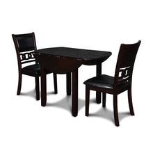 Load image into Gallery viewer, GIA 42" DINING DROP LEAF TABLE W/2 CHAIRS-EBONY
